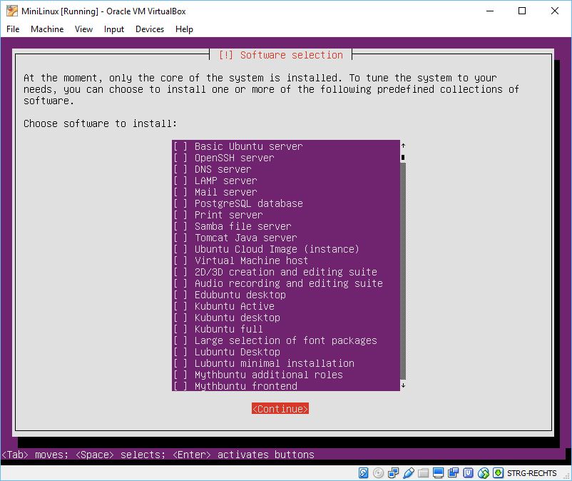 You can select packages here, but I suggest to install them afterwards