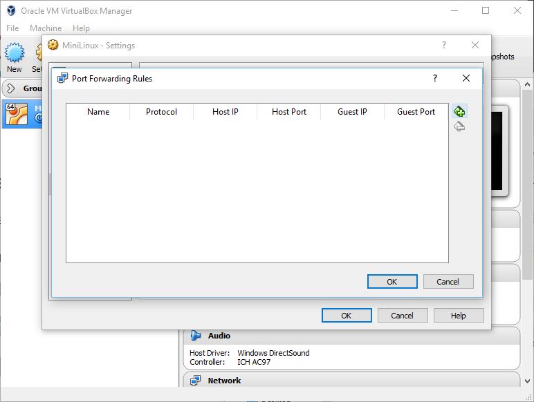 Click on 'Port Forwarding'