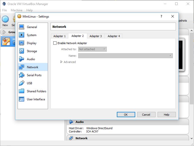 Switch to the 'Adapter 2' tab
